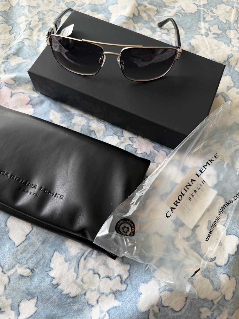 Carolina Lemke Berlin  Sunglasses - Black and Silver